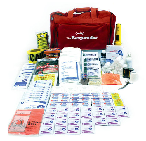 A first aid kit.